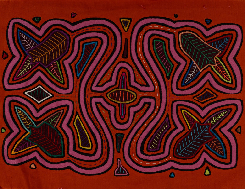 Orange And Pink Floral Flower Mola