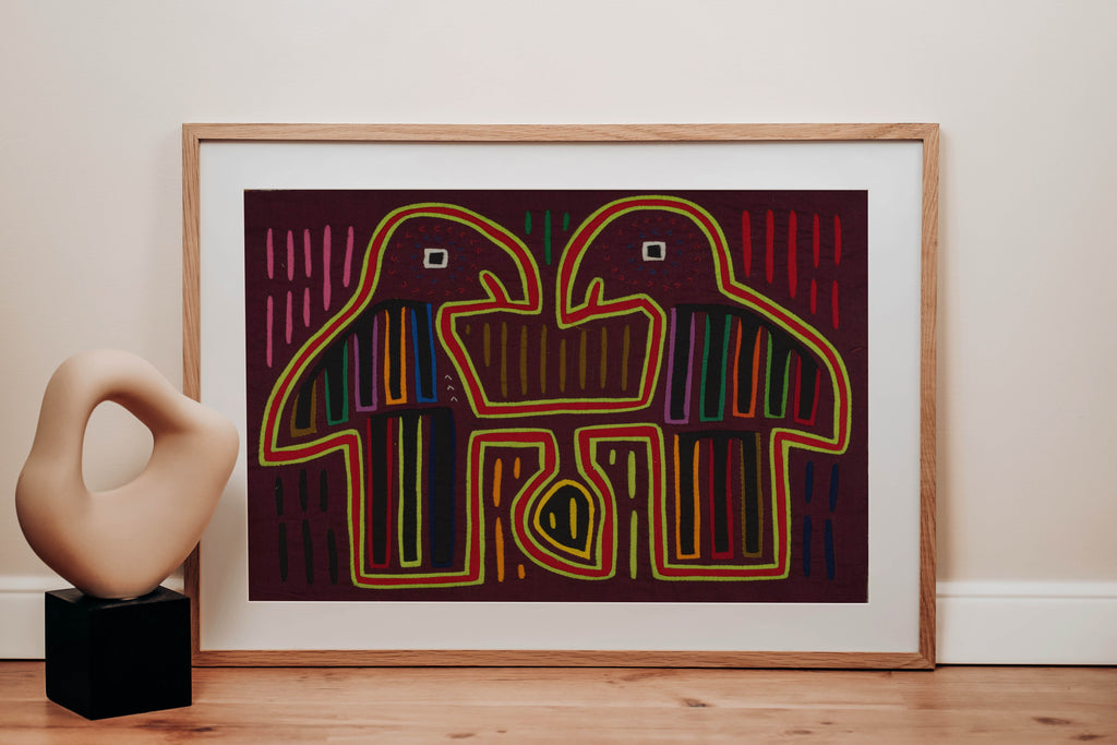 Traditional Multi-Color Let Us Talk Mola