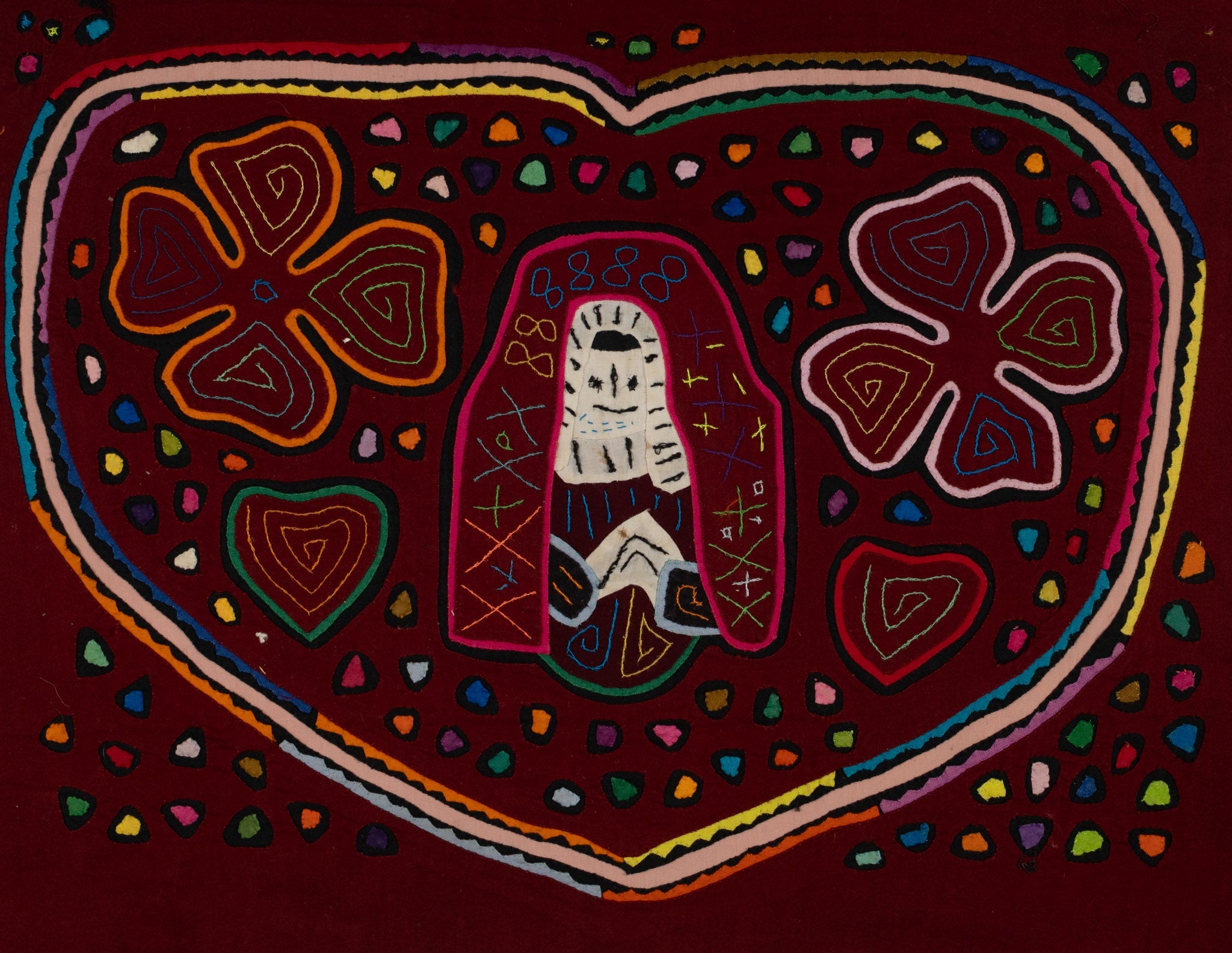 Traditional Kuna Woman Full OF Love Mola