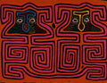 Traditional Orange And Pink Big Cheek Mola