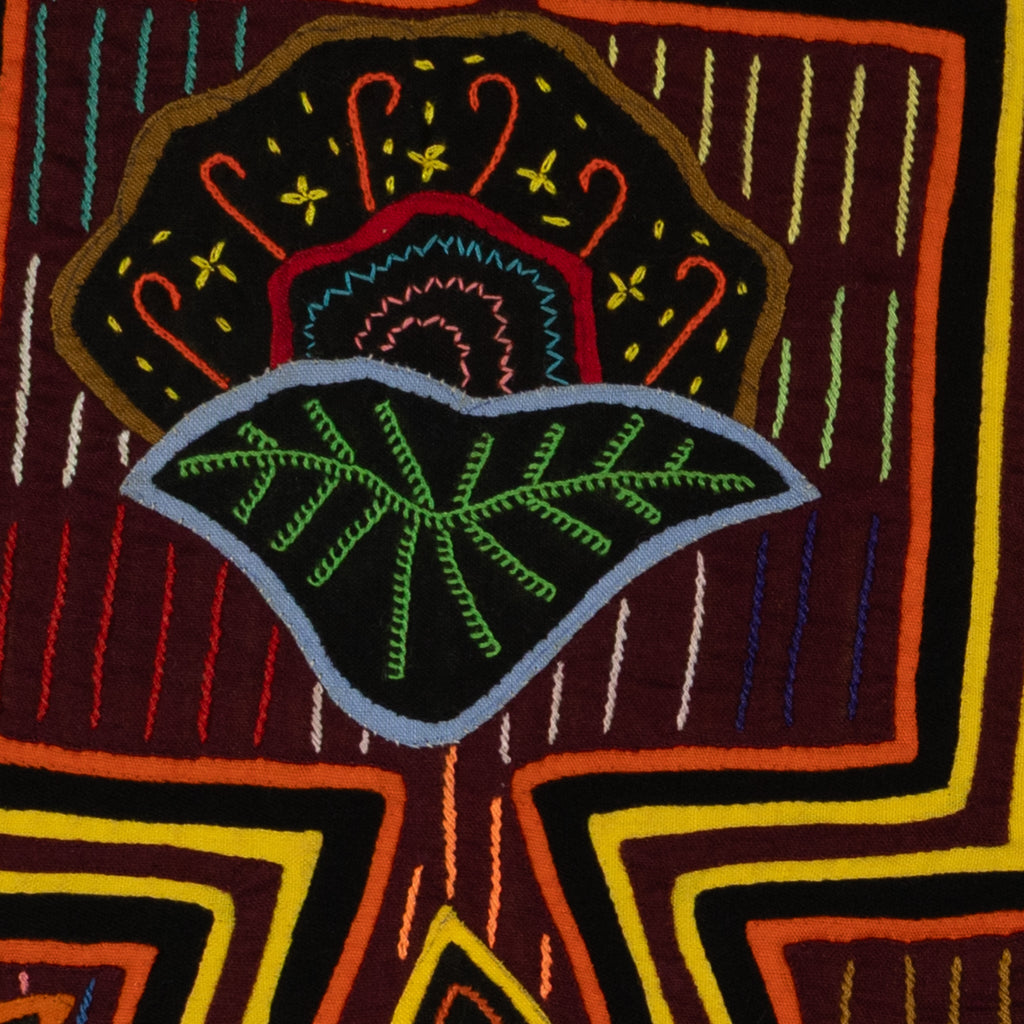 Traditional Orange And Yellow Flower Vase Mola