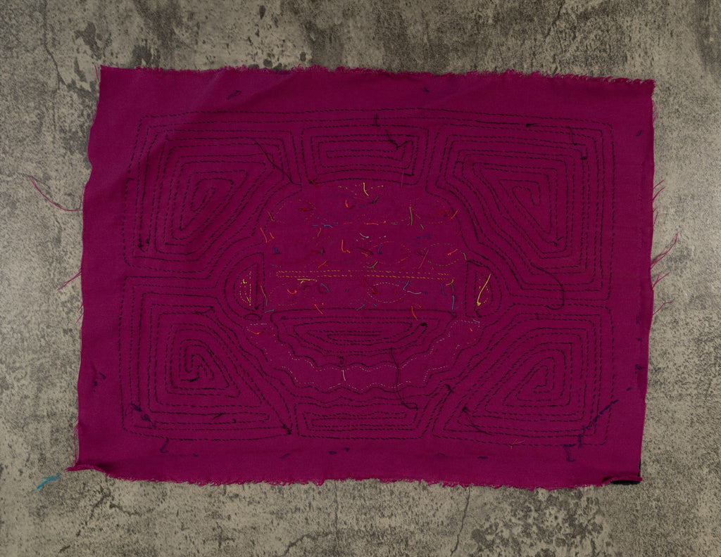 Black And Purple Flower Basket Mola