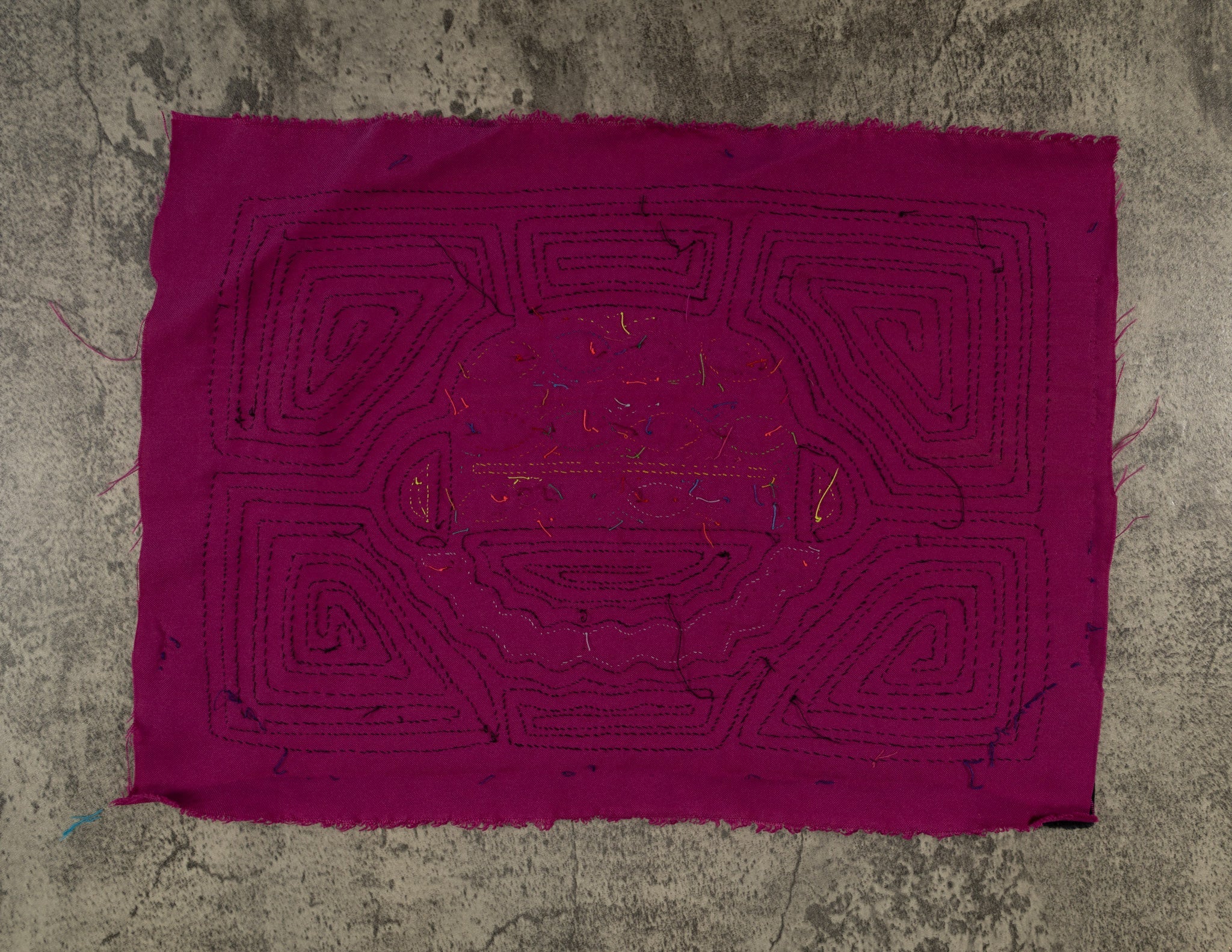 Black And Purple Flower Basket Mola