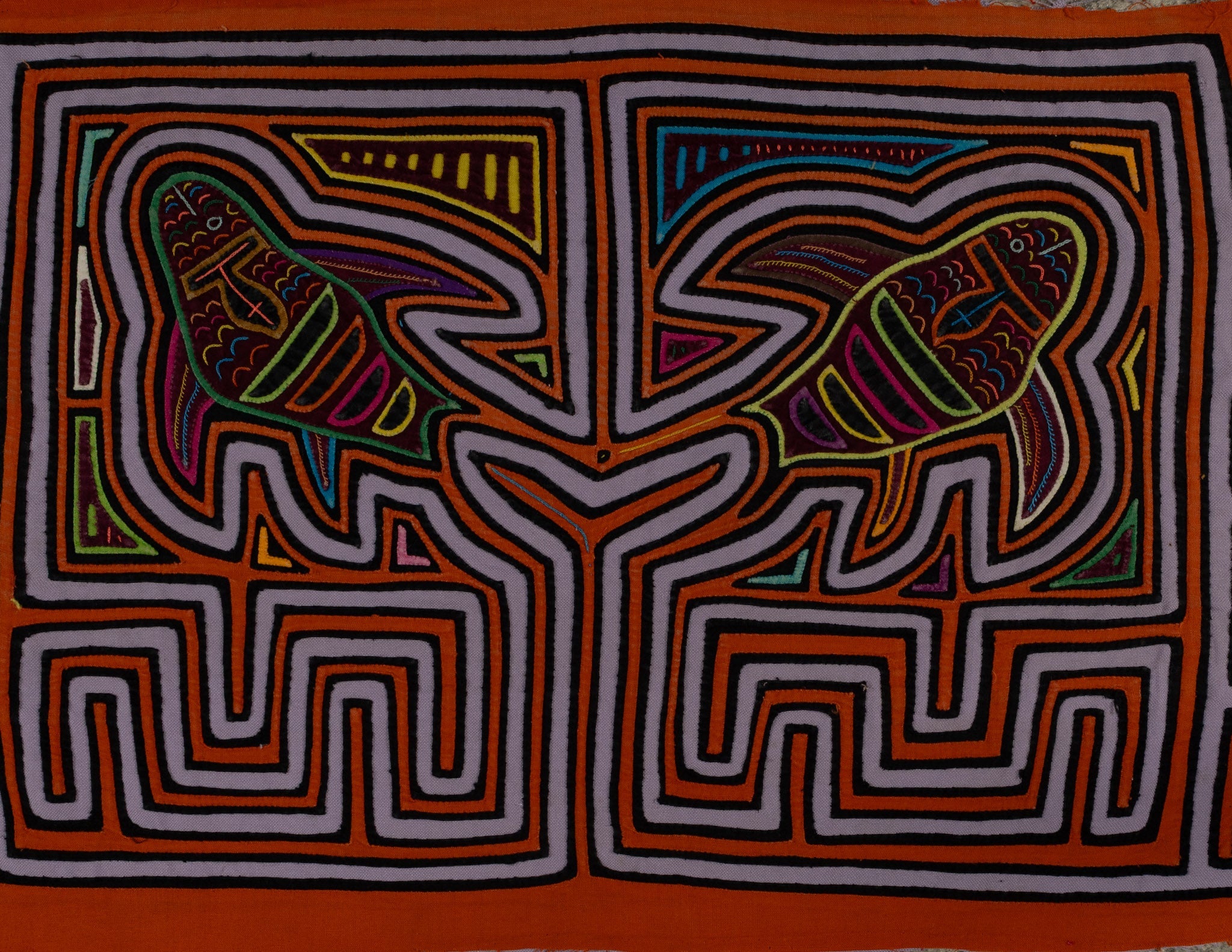 Traditional Orange And Gray Fish Mola