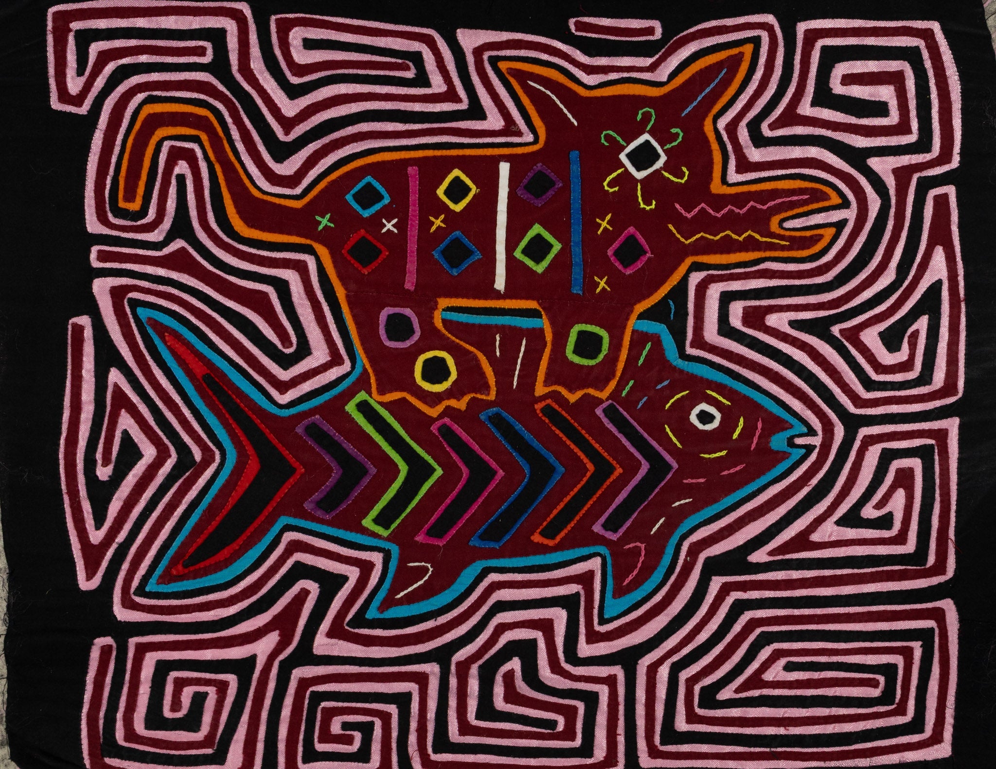 Traditional Multi-Color Master Fisherman Mola