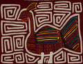 Traditional Burgundy And White Wild Turkey Mola