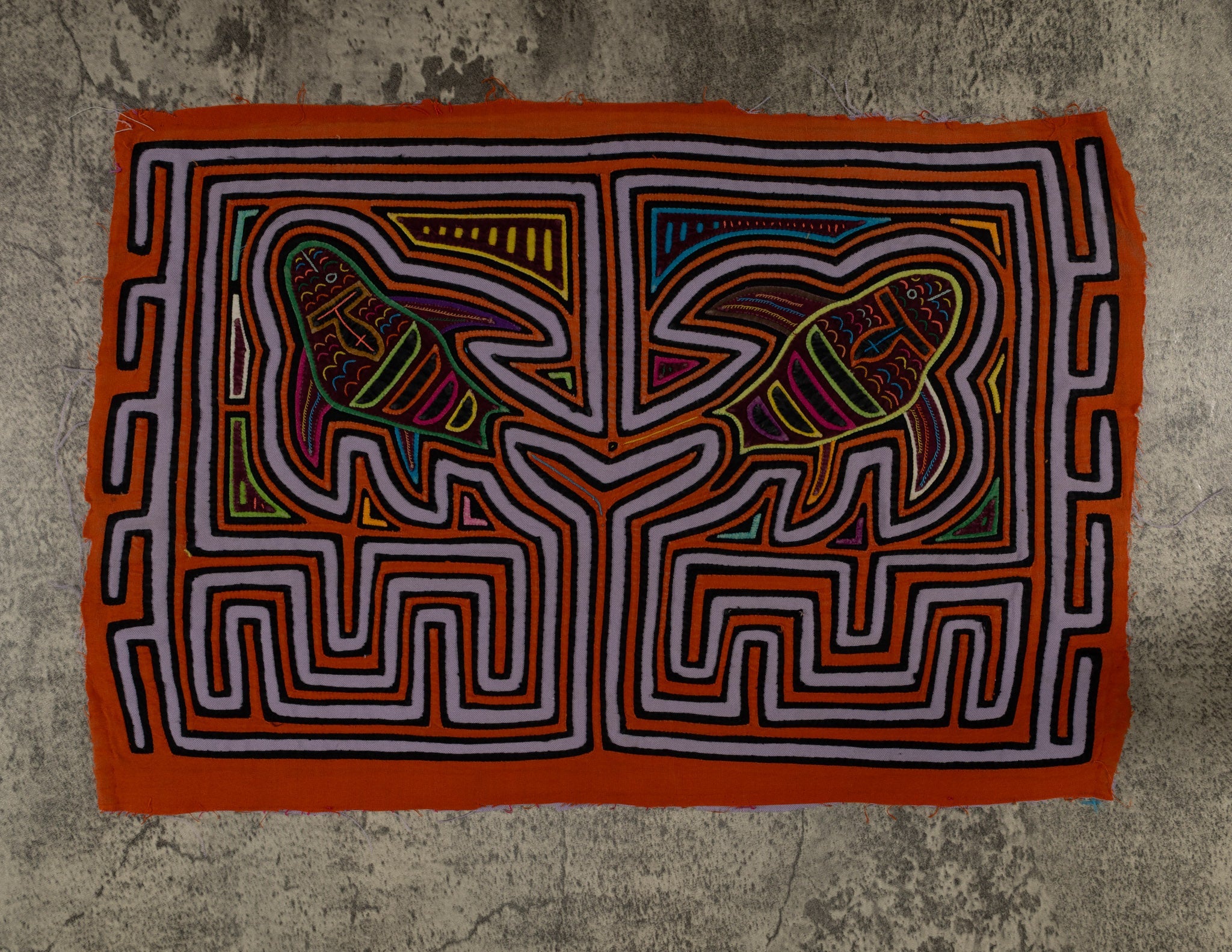 Traditional Orange And Gray Fish Mola