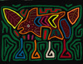 Traditional Green And Burgundy Fish Mola