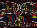 Burgundy And Silver Fish Head Mola