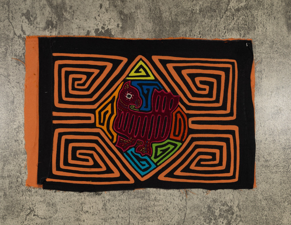 Traditional Black And Orange Jungle Rascal Mola