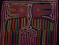 Vintage Black And Pink Toucan Bird Mola