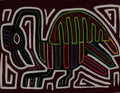 Maroon And Black Wild Jungle Turkey Bird Mola