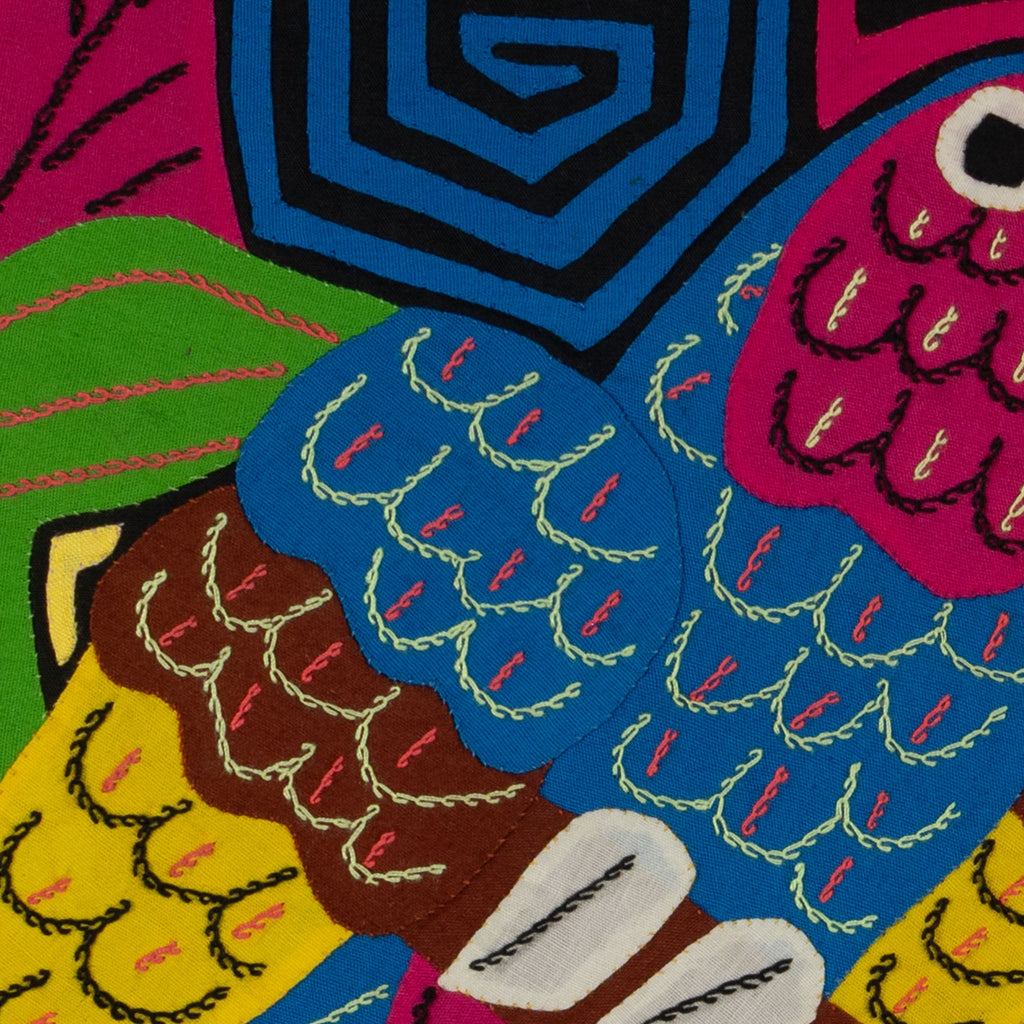 Fantasy Blue Yellow And Green Toucan Bird Mola