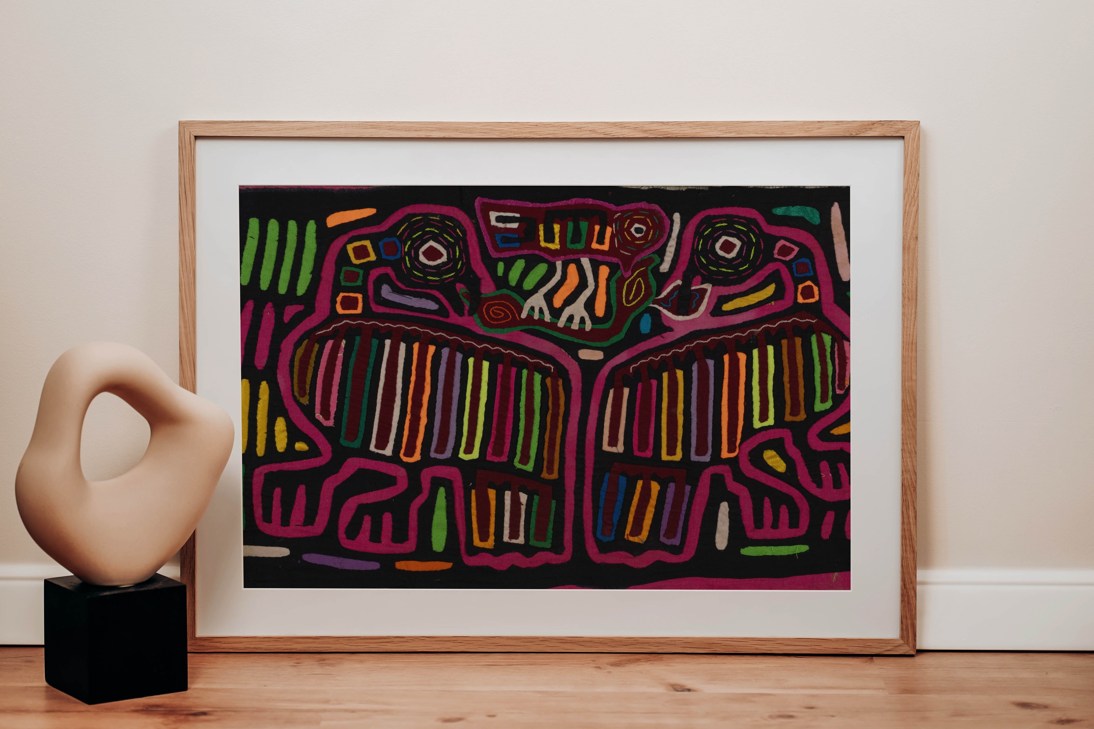 Traditional Multi-Color Family Affair Mola