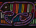 Vintage Black And Purple Gecko Mola