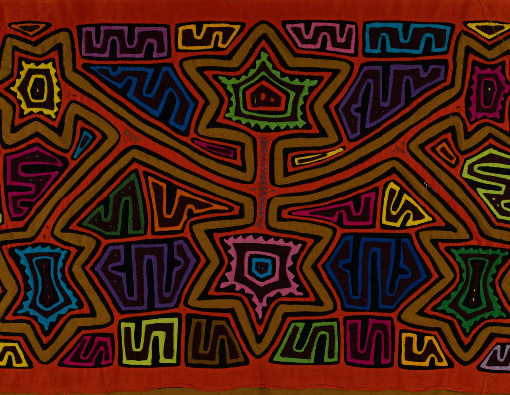 Orange And Brown Stars From Heaven Mola