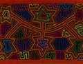 Orange And Brown Stars From Heaven Mola