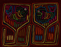 Traditional Maroon Orange And Yellow Fish Mola