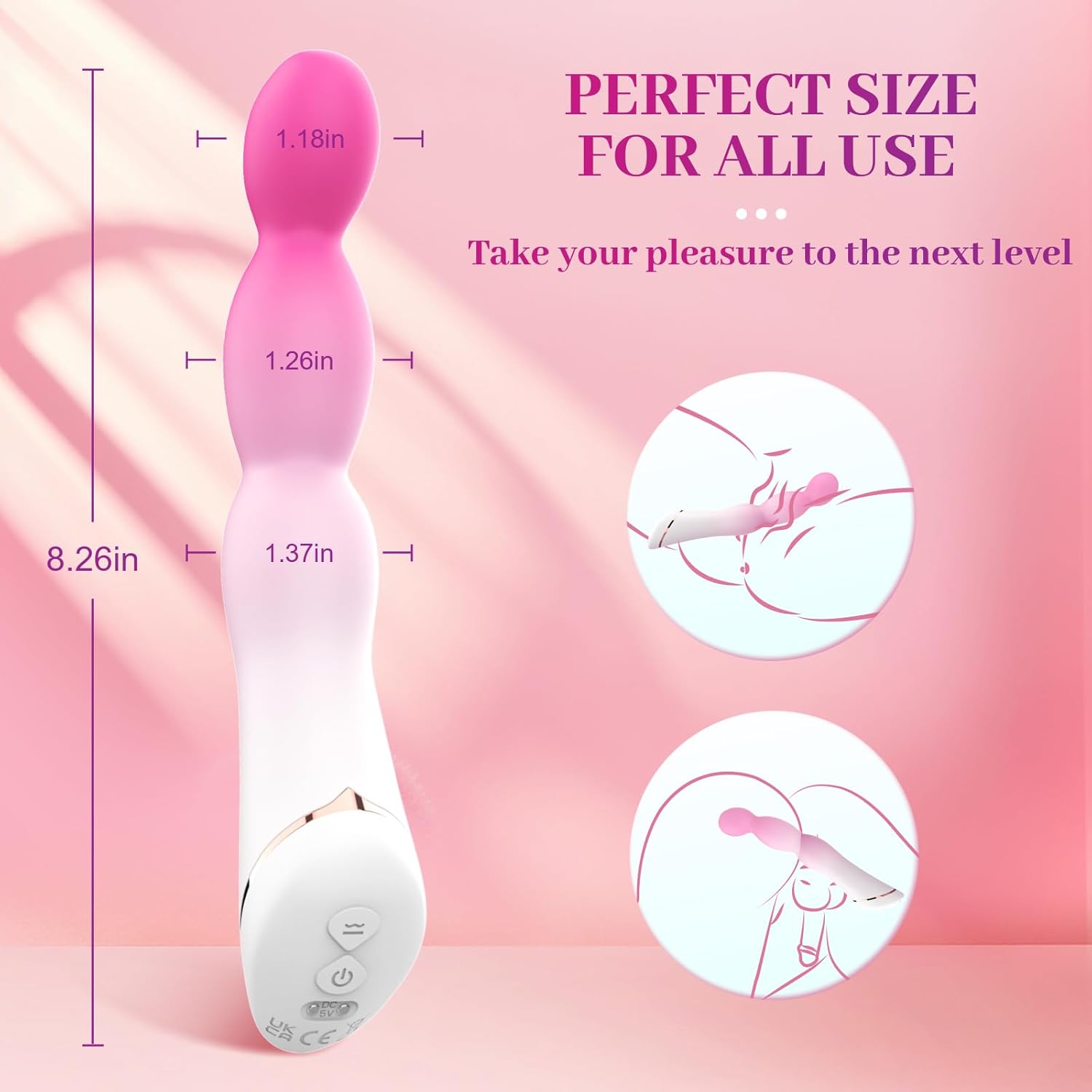PulseWave Vibrating Anal Beads Wand