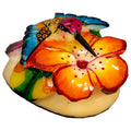 Hummingbird With Flower Tagua Nut Carving