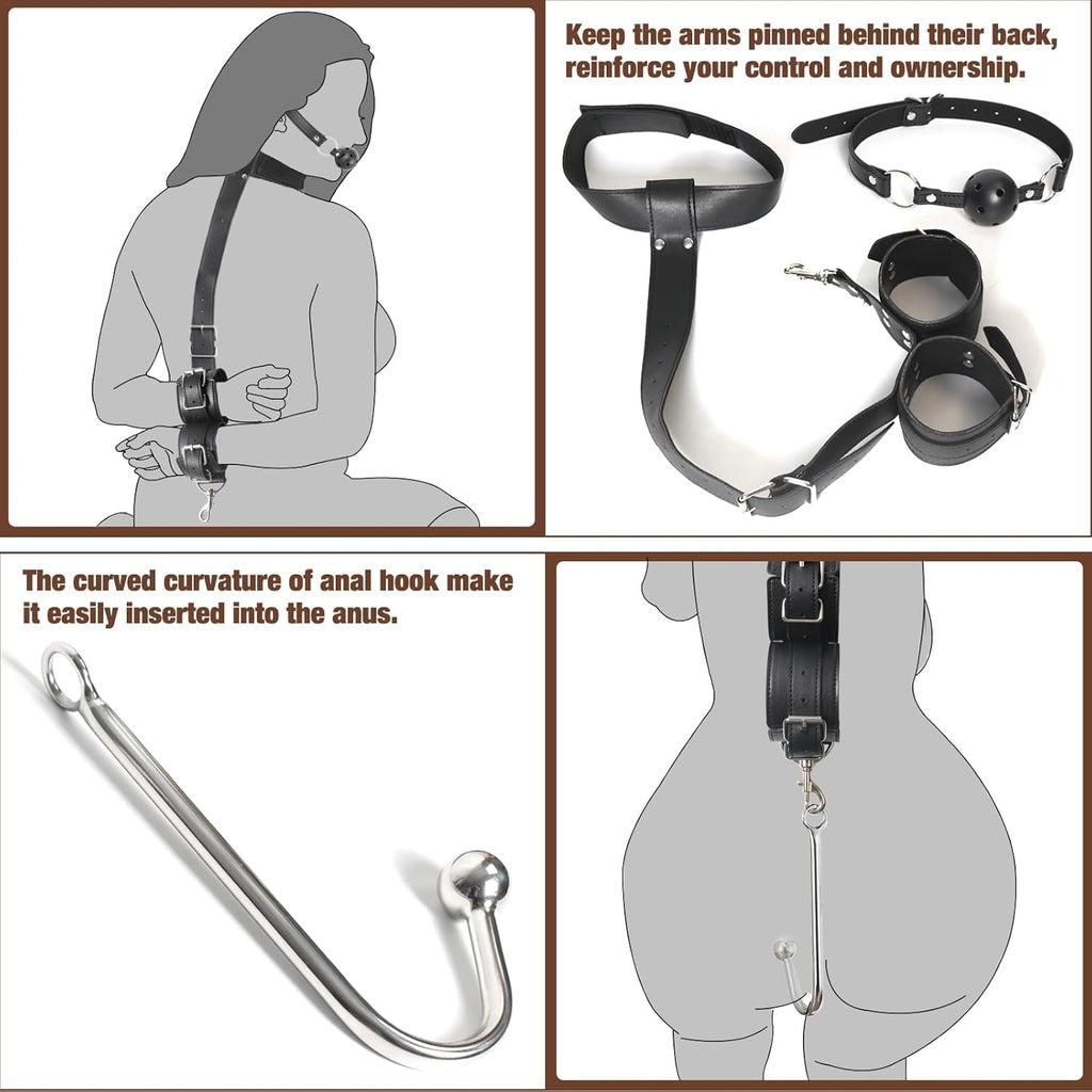 HushBound BDSM Anal Hook Bondage Kit