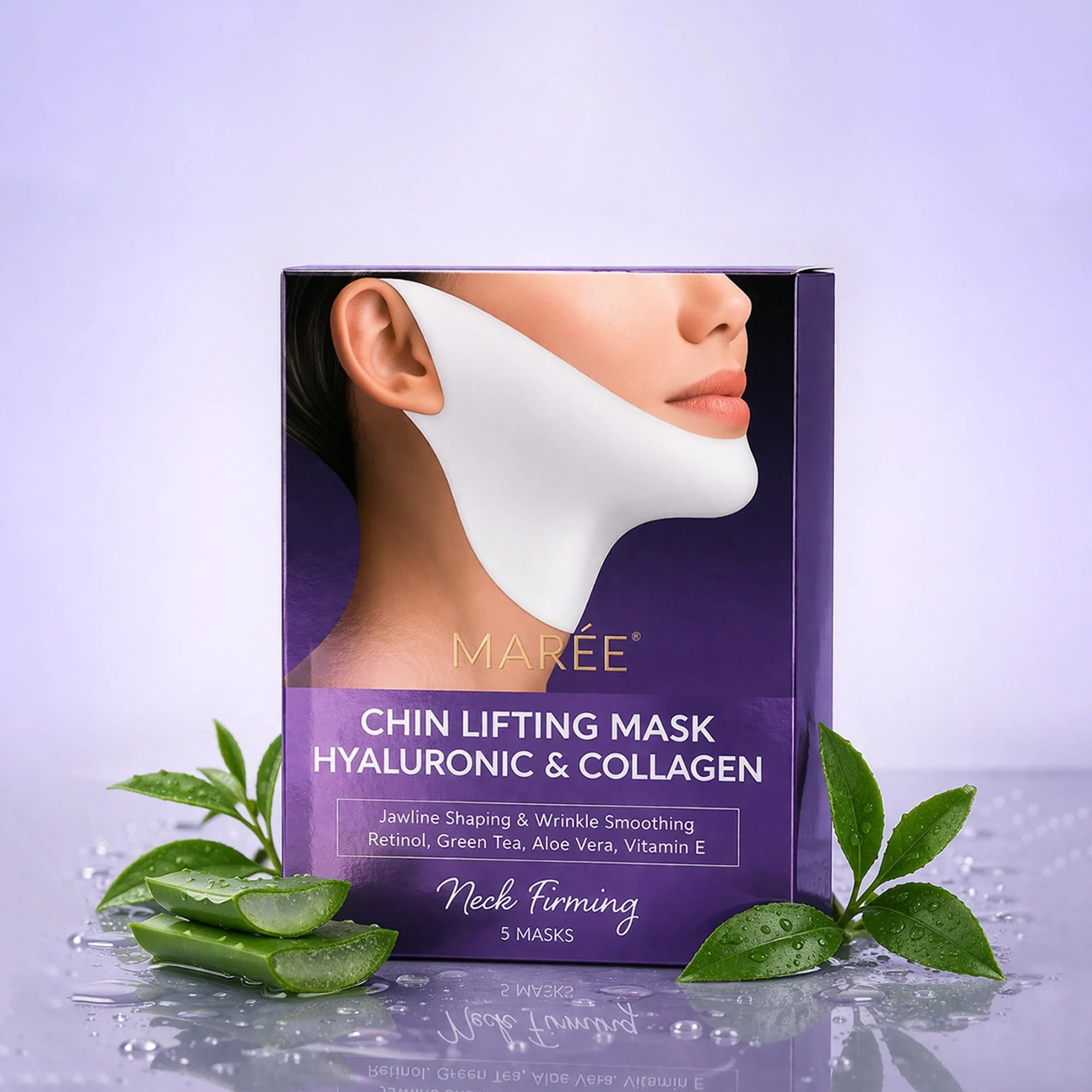Mascarilla lifting V-line de ácido hialurónico