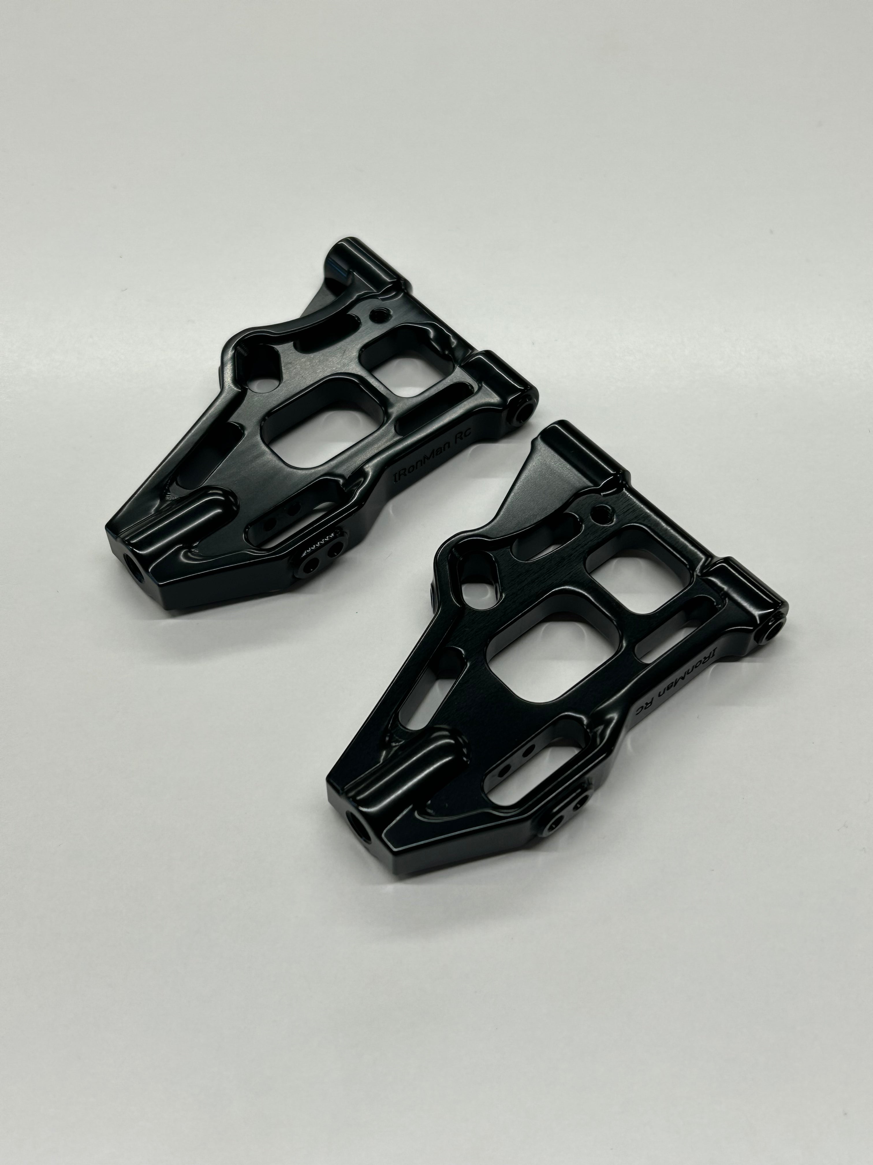 IRonManRc Hobao Vte2 Front Aluminum Lower A-Arms * CANDY BLACK *