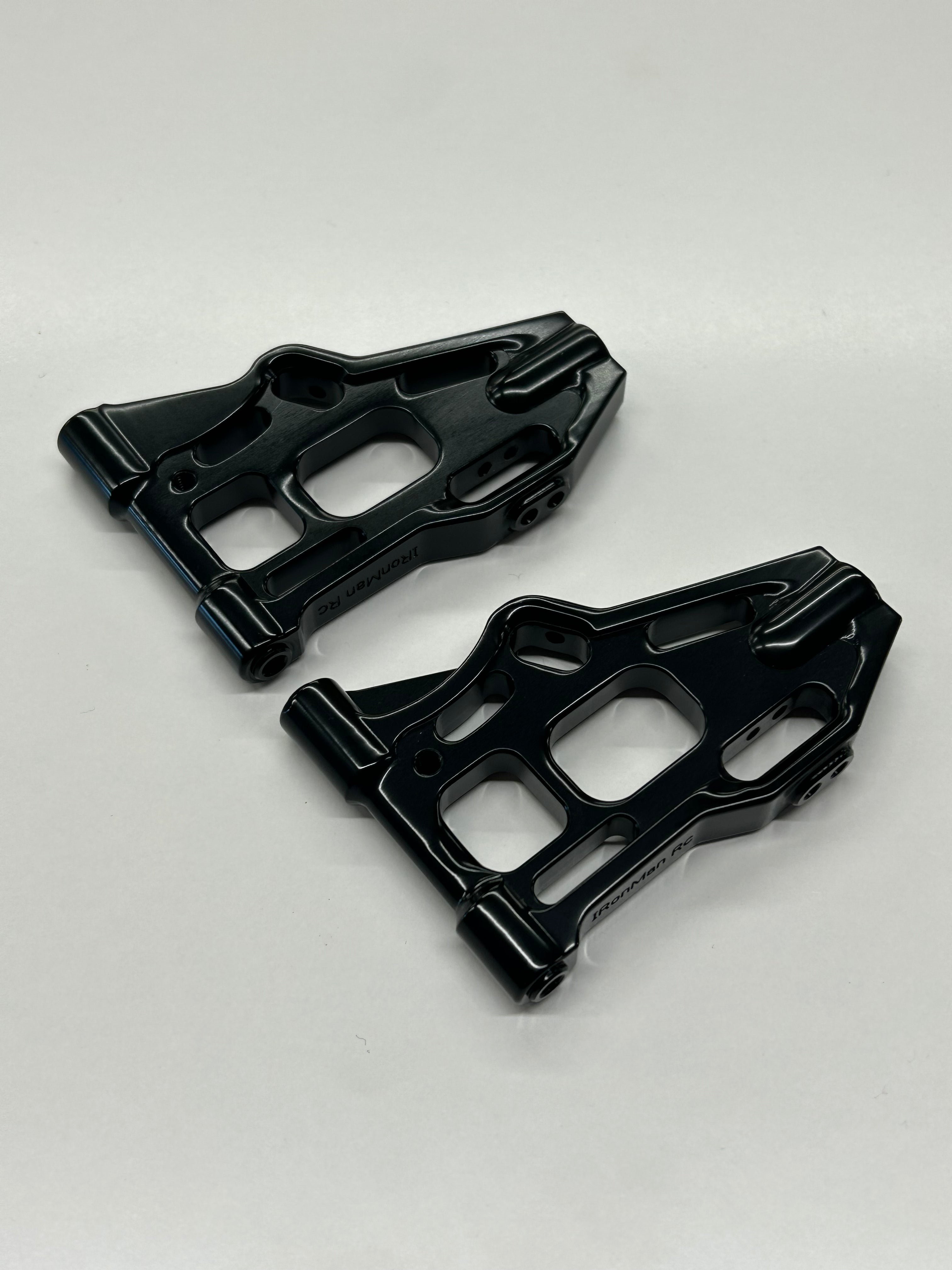 IRonManRc Hobao Vte2 Front Aluminum Lower A-Arms * CANDY BLACK *