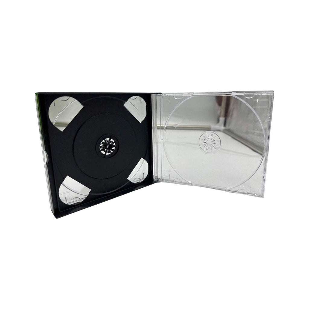 Caja de almacenamiento de repuesto transparente Quad para videojuegos Playstation, DreamCast, CD y PC