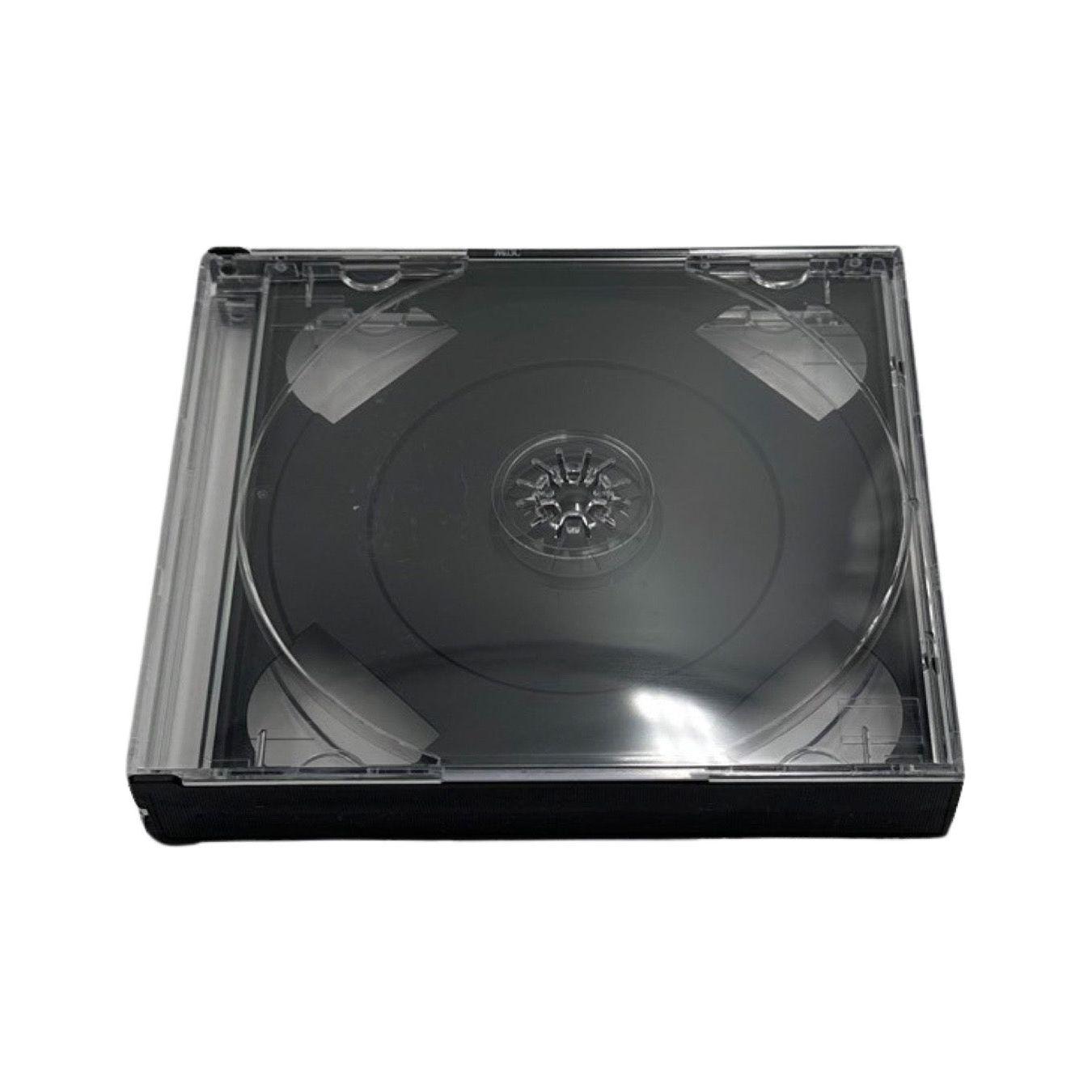 Caja de almacenamiento de repuesto transparente Quad para videojuegos Playstation, DreamCast, CD y PC