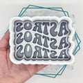 Astros Retro Font Freshie Mold