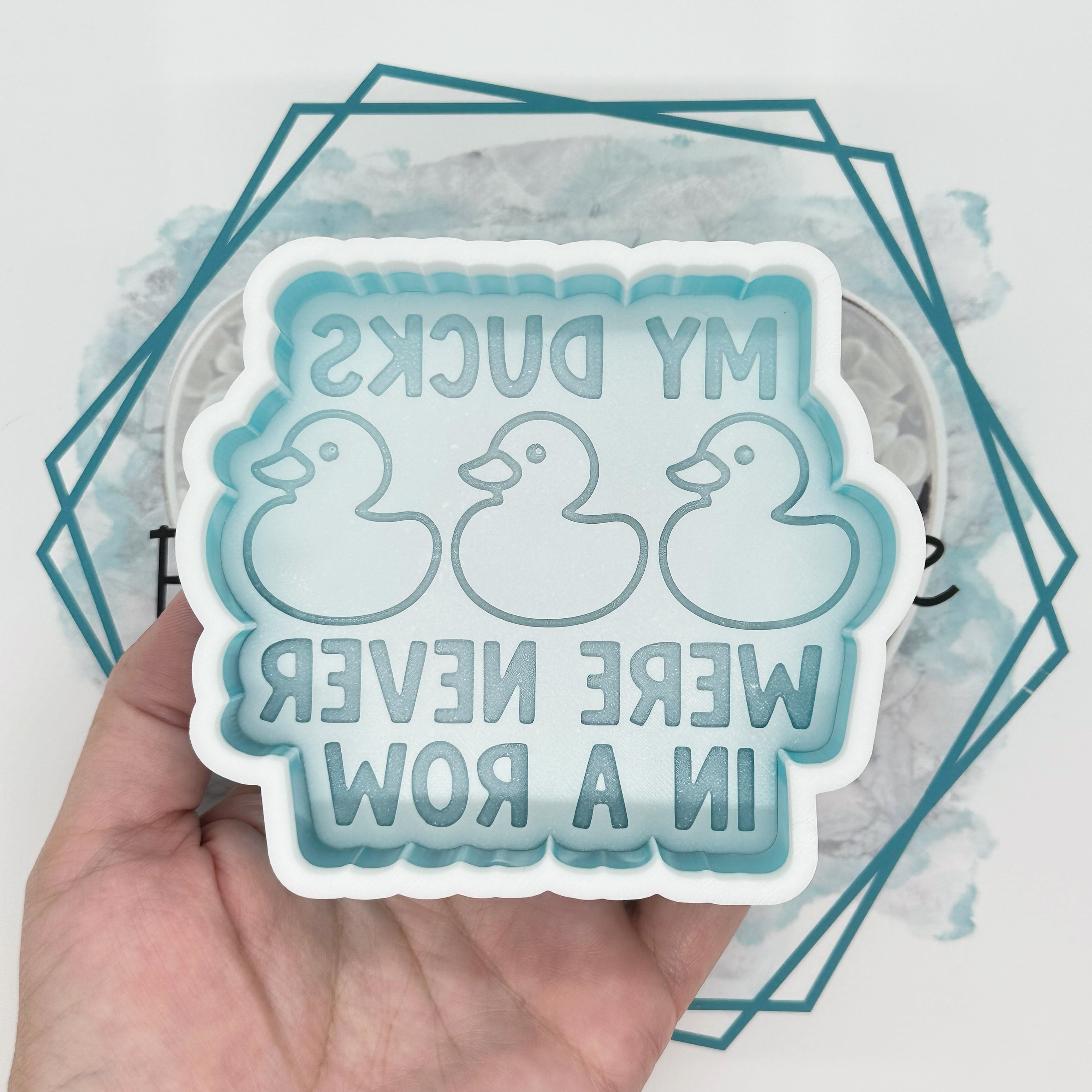 Ducks in a Row Freshie Mold