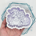 Witchy Frog with Pumpkin Freshie Mold