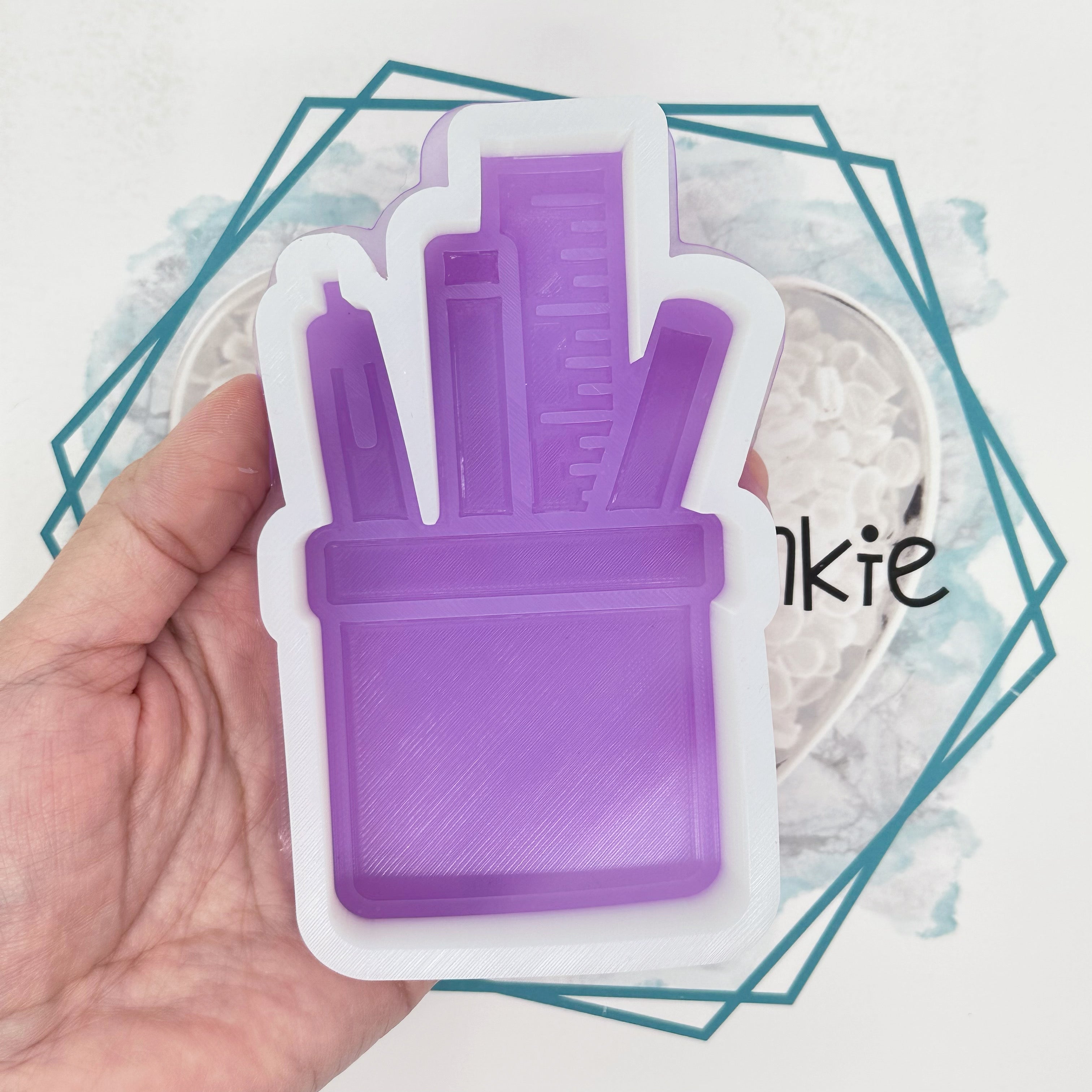 School Supply Mason Jar Freshie Mold