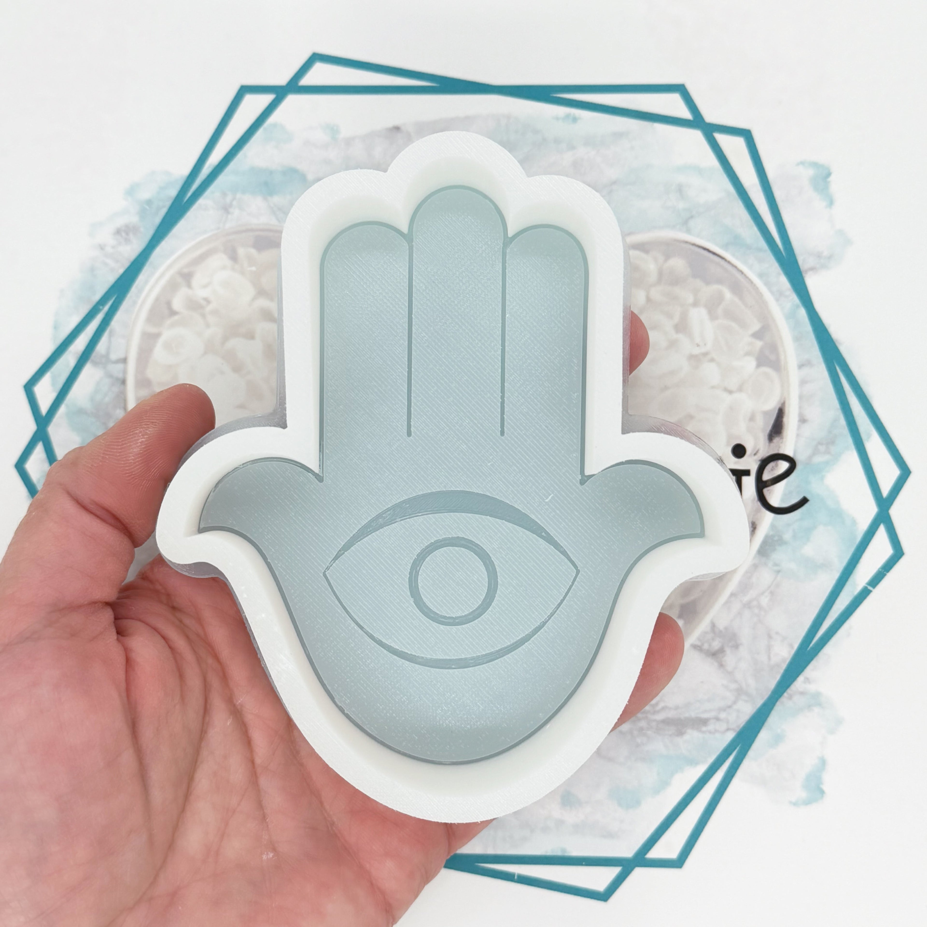 Evil Eye Hand Freshie Mold