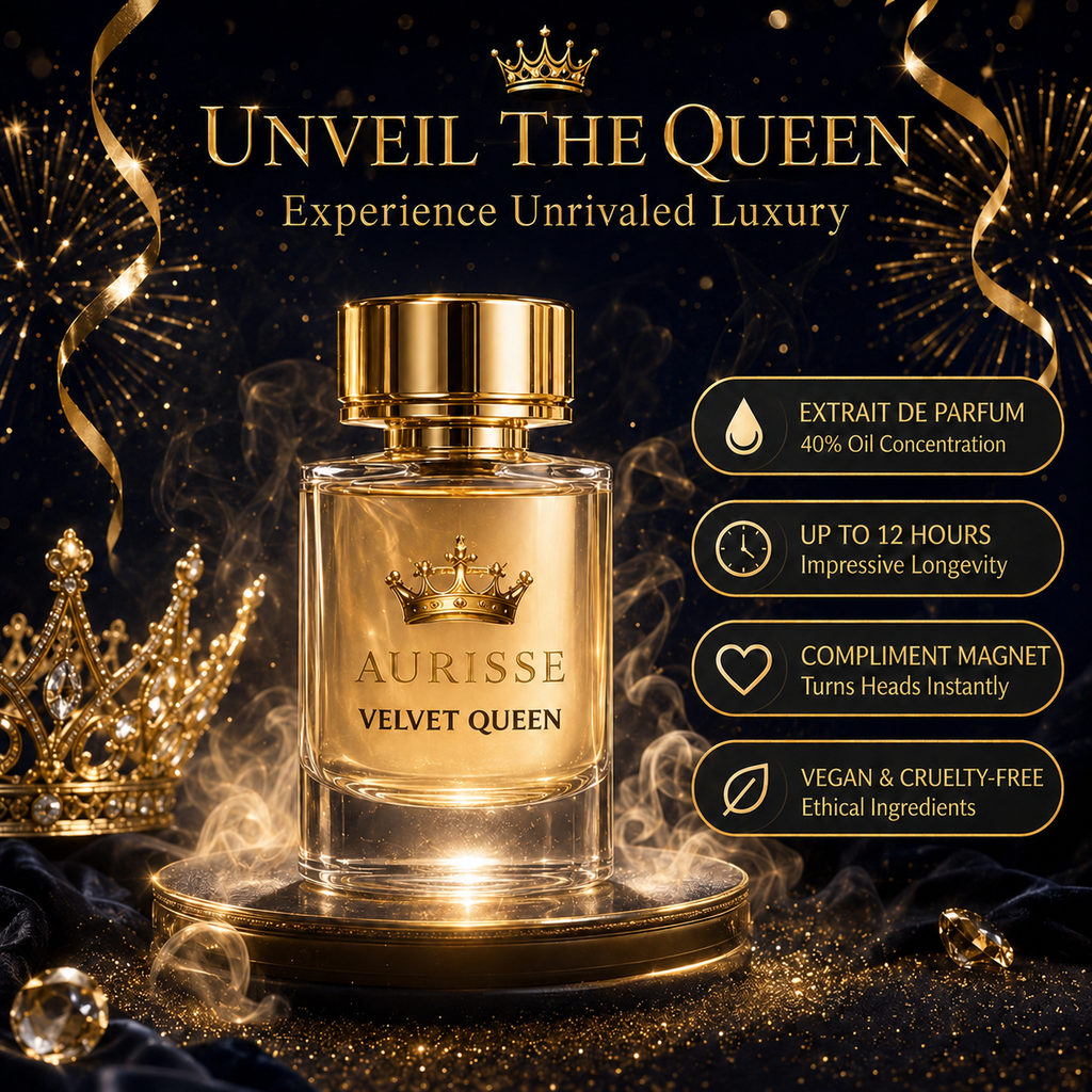 Aurisse Velvet Queen Extrait de Parfum 50ML for Women – Luxury Long-Lasting Perfume