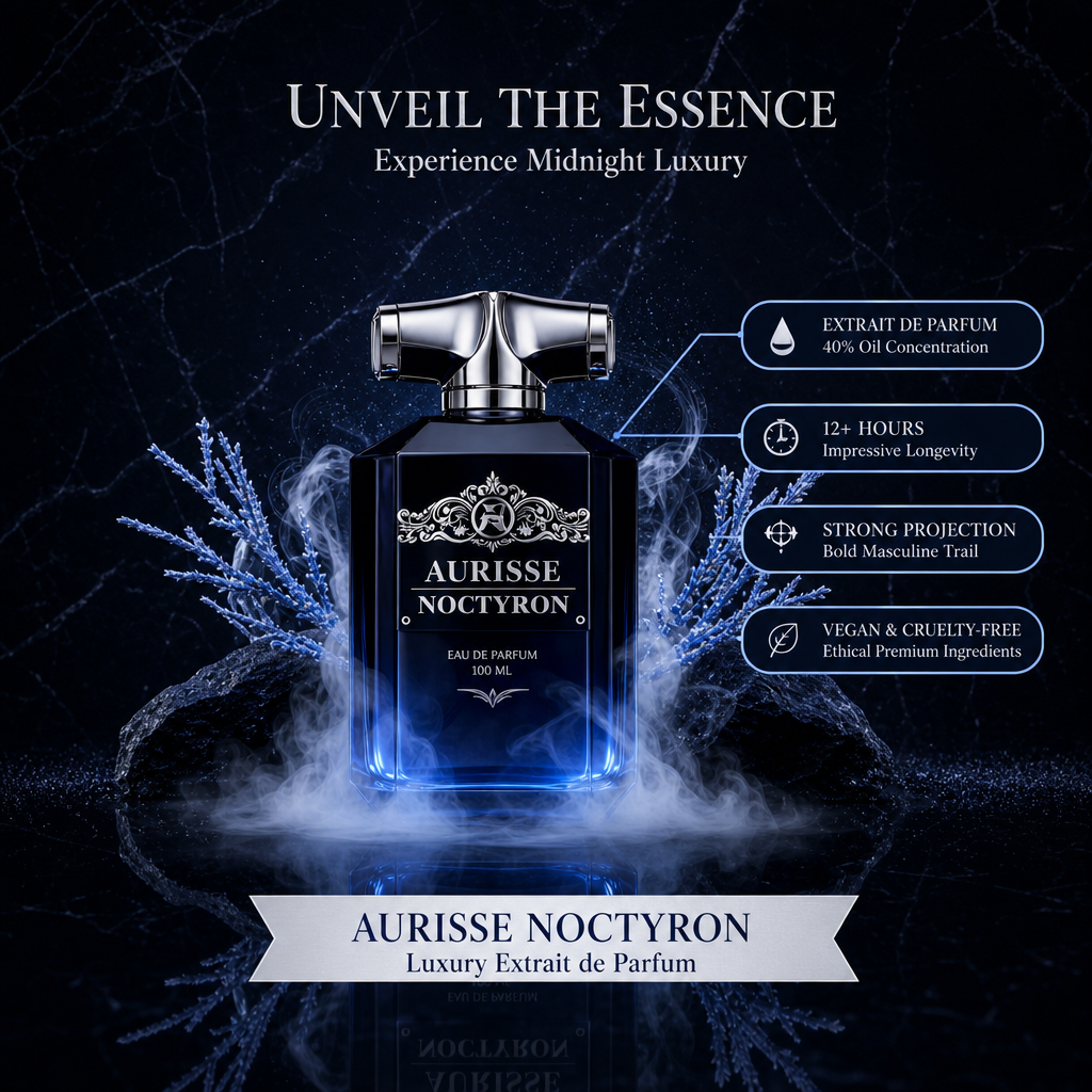 Premium Aurisse Noctyron Extrait de Parfum 100ML for Men – Long Lasting Luxury Fragrance