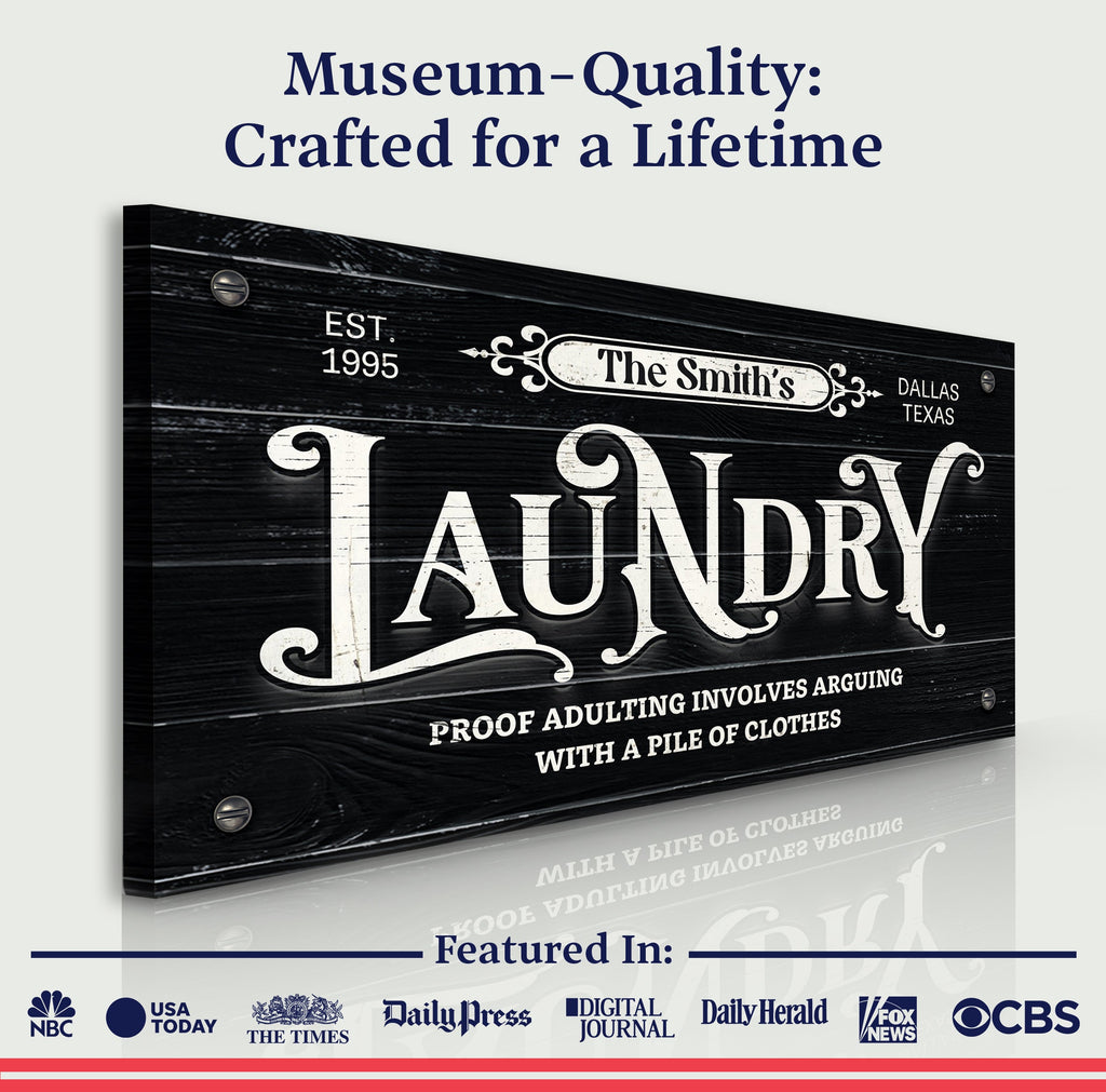 Laundry Room Sign VII