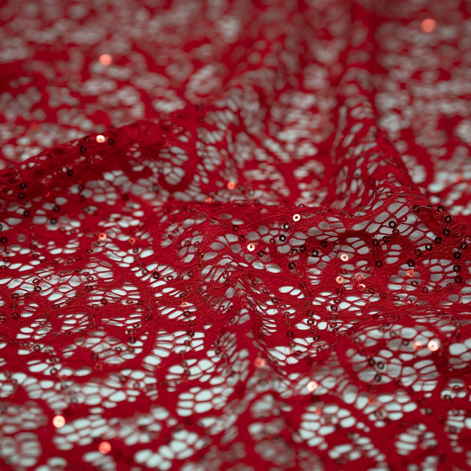 Isabelle Stretch Lace Sequin Fabric | Blue Moon Fabrics