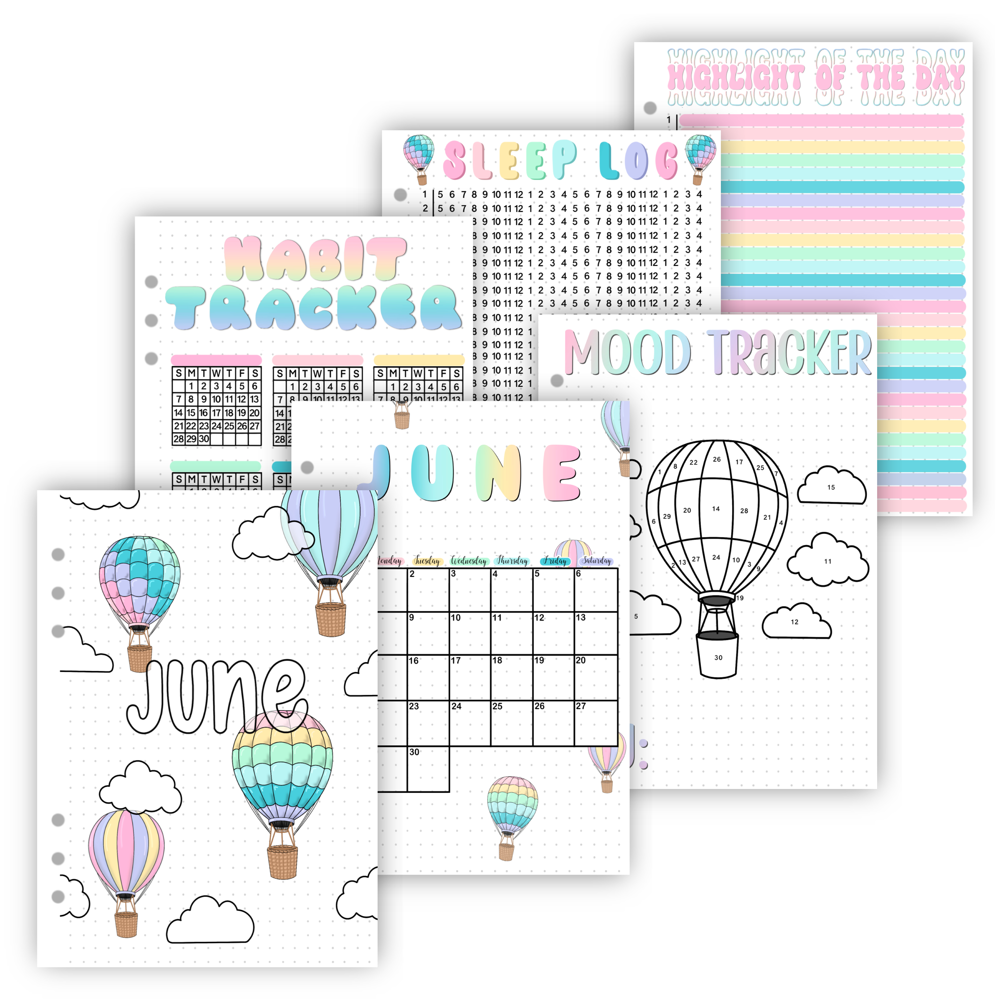 Premade Bullet Journal Spreads | 2026 Full Year