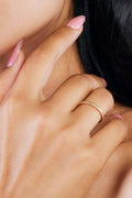 Simple Dainty CNC CZ Micro Pave Ring