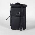 Loyal West SHELL PHONE BAG IN CALF LEATHER -BLACK