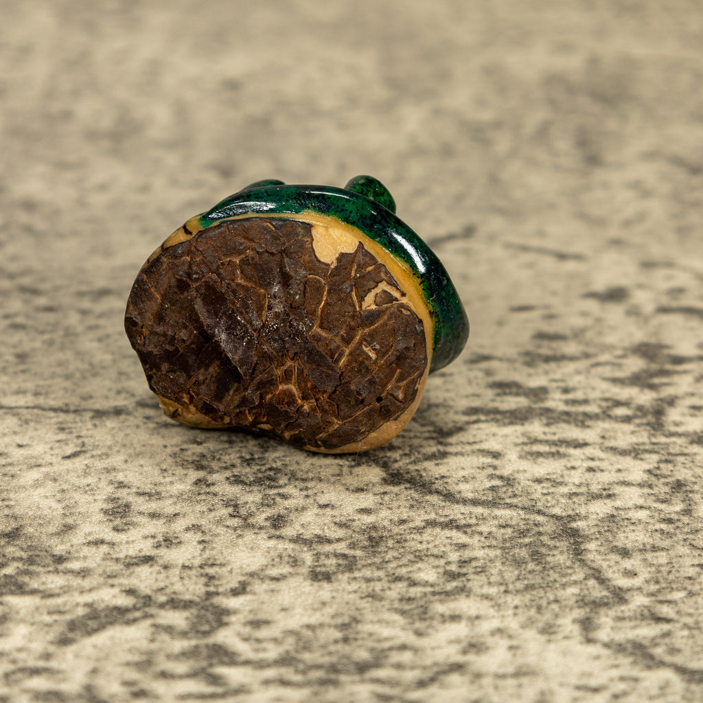 Green Iguana Lizard Tagua Nut Carving