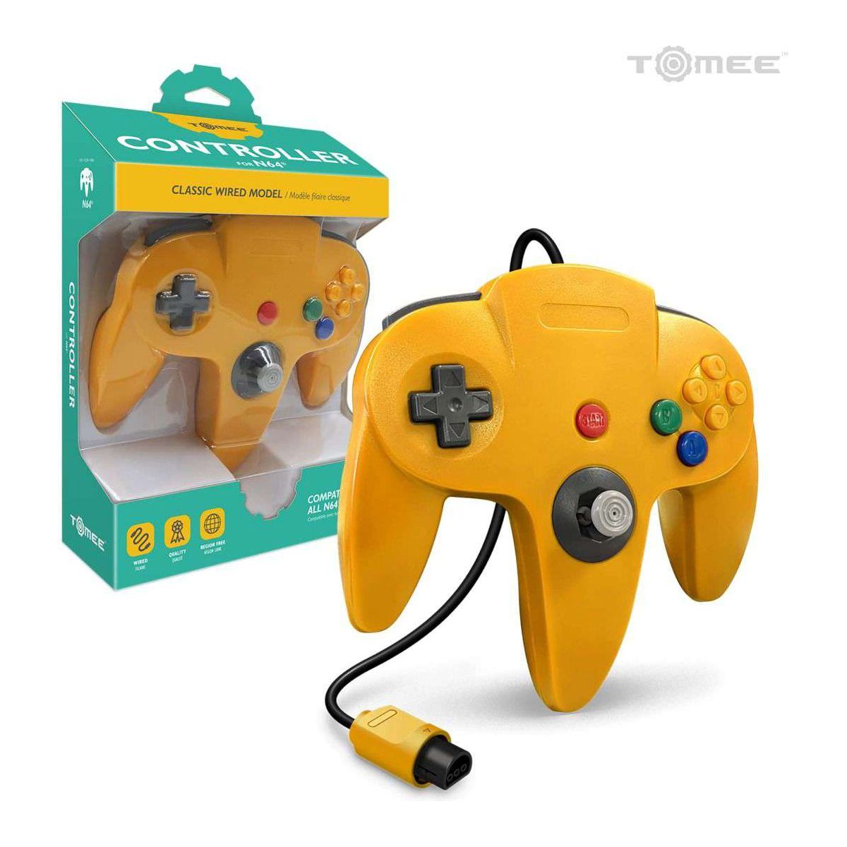 Mando con Cable Compatible con N64 de Tomee