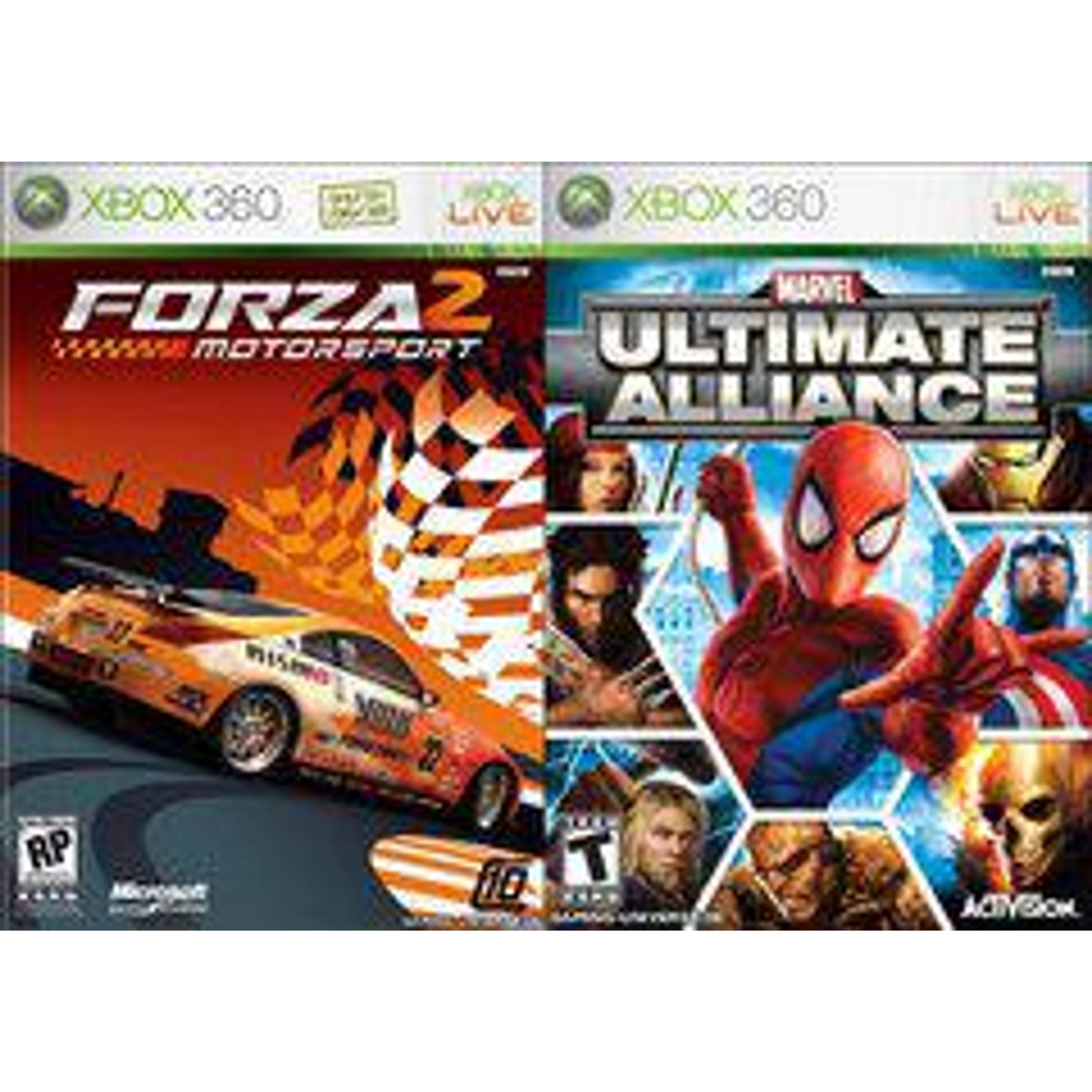 Marvel Ultimate Alliance y Forza 2 - Xbox 360