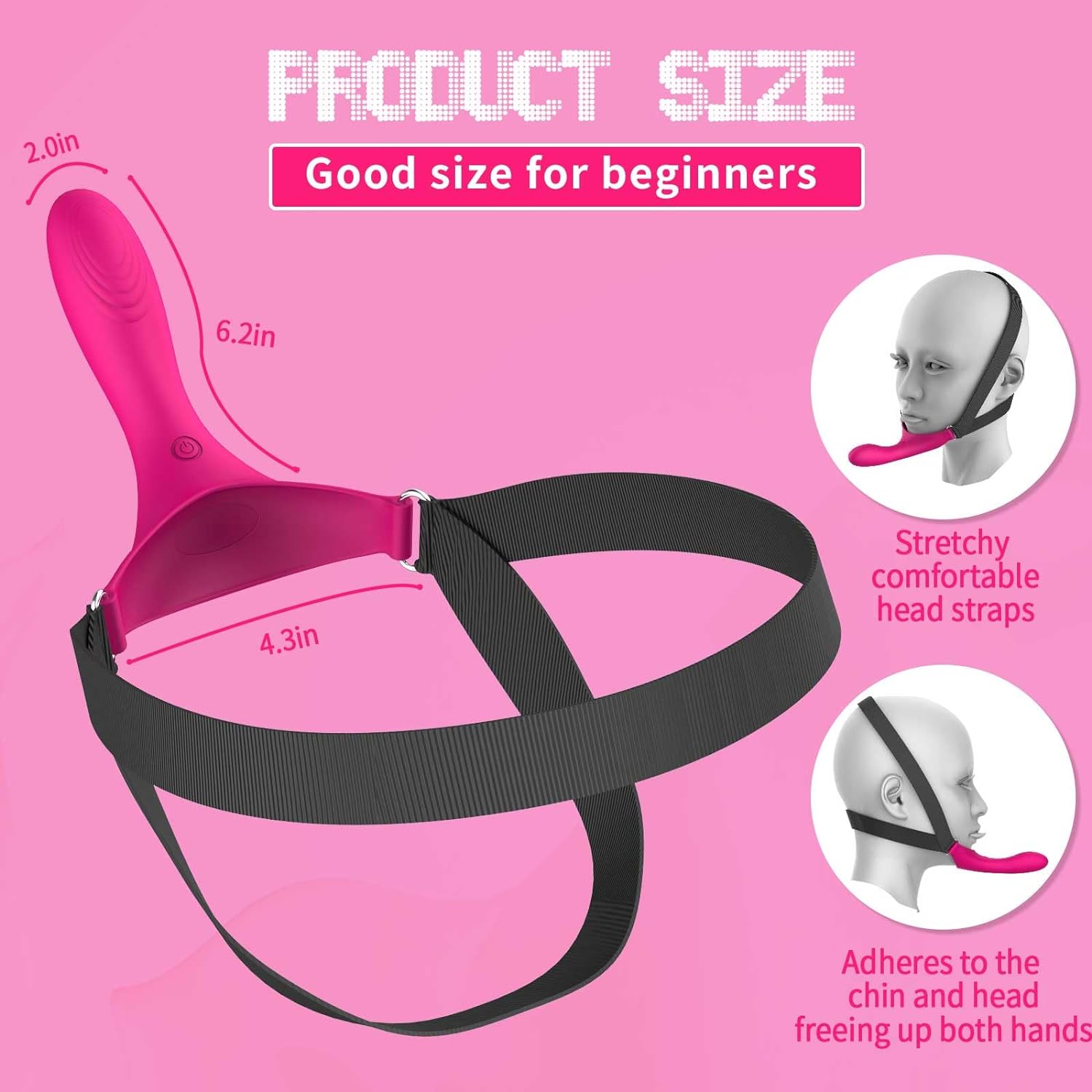 MaskedEuphoria Strap-On Vibrating Dildo