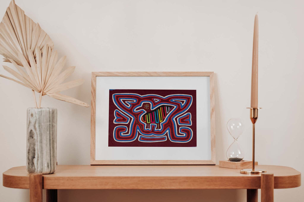 Burgundy And White Birdcage Mola