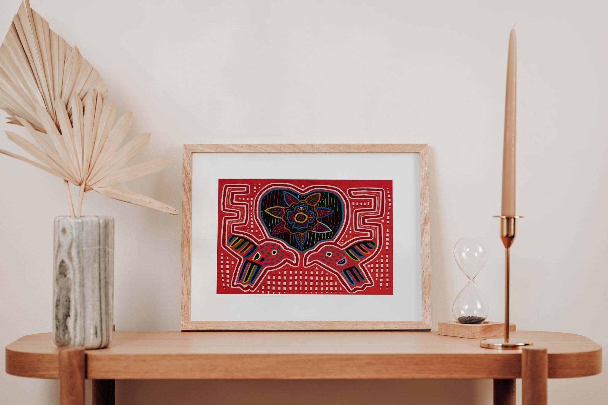 Lovebird And Heart Mola
