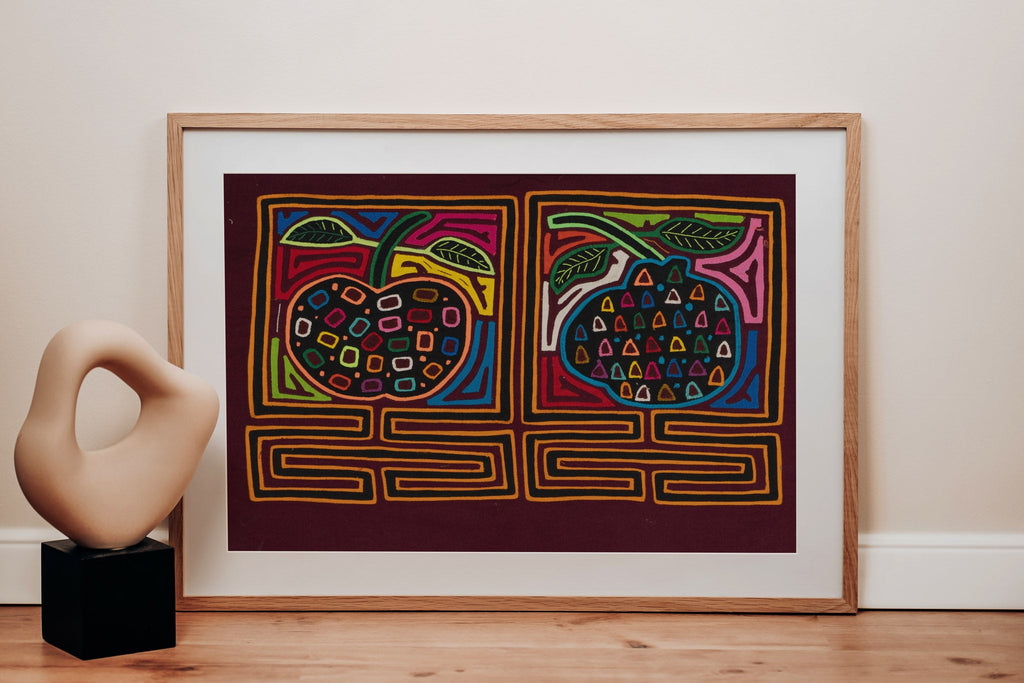 Burgundy And Gold Cherry Fruit Mola