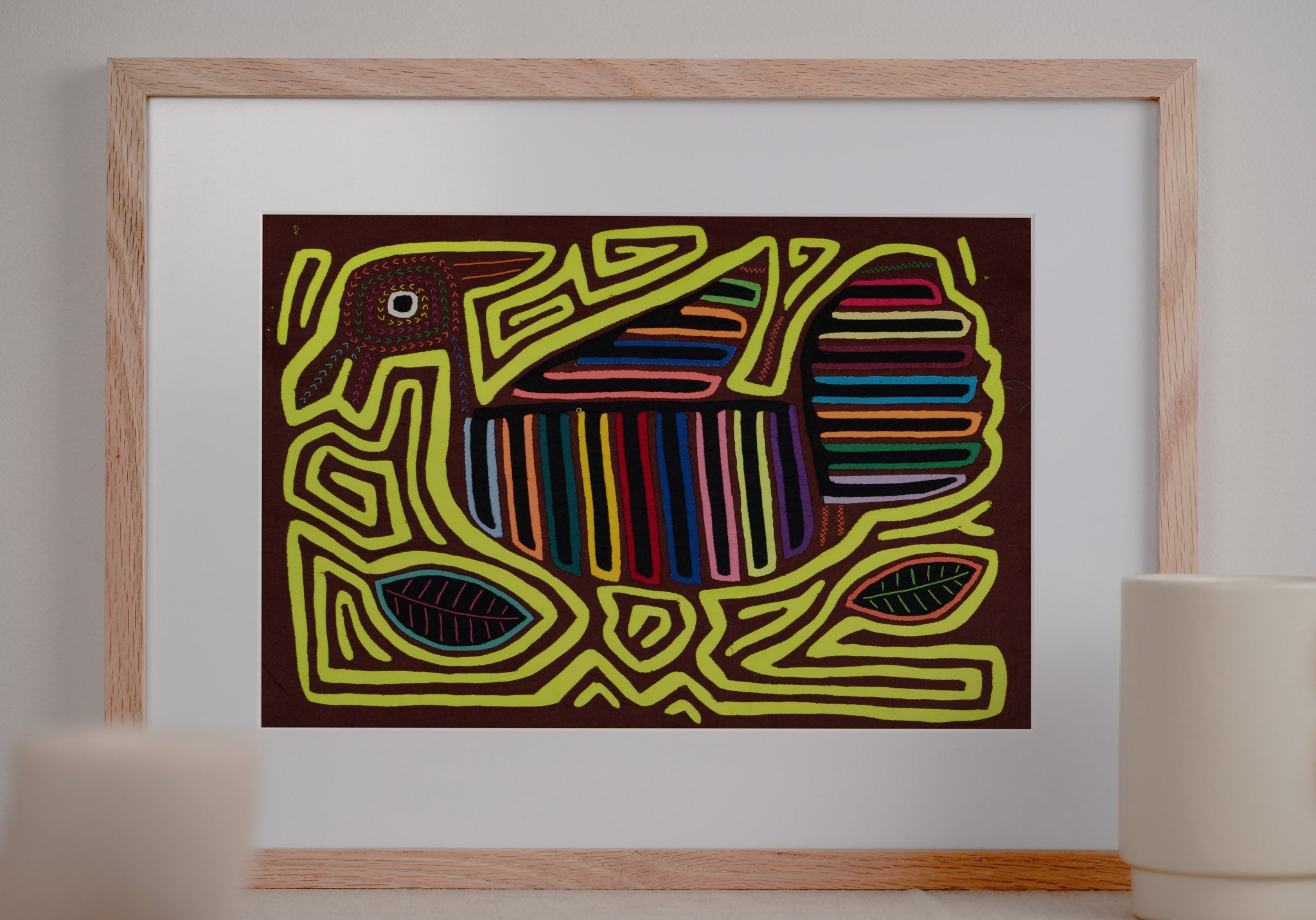 Optical Illusion Chartreuse Waterfowl Mola